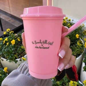 Pink Reusable Tumbler Brand New LaLaLand Collab